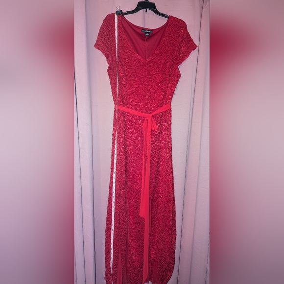 Chic Red Lace Dress 3x - Picture 9 of 12